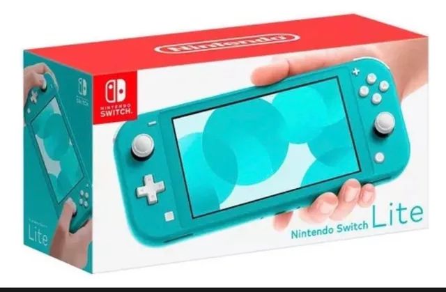 Console Nintendo Switch Lite 32gb Turquesa + Cartão 128 Gb