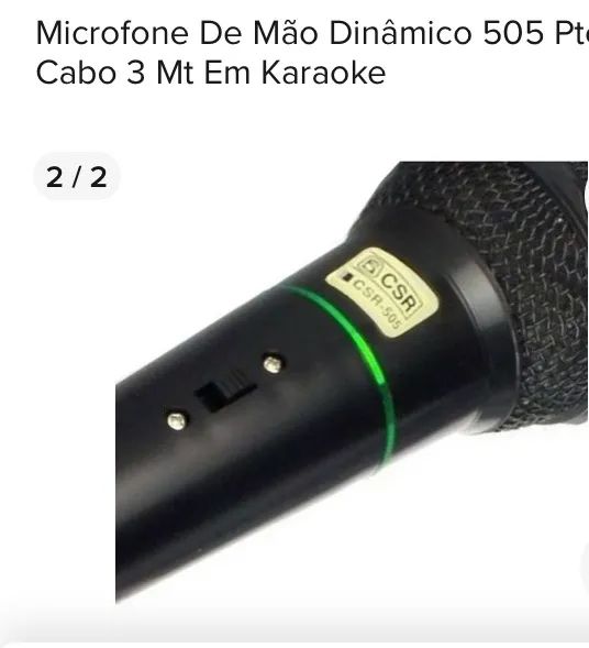 Microfone com fio