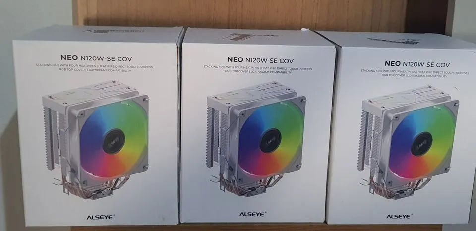 cooler alseye neo n120 w rgb 120mm branco novo lacrado nota fiscal e garantia