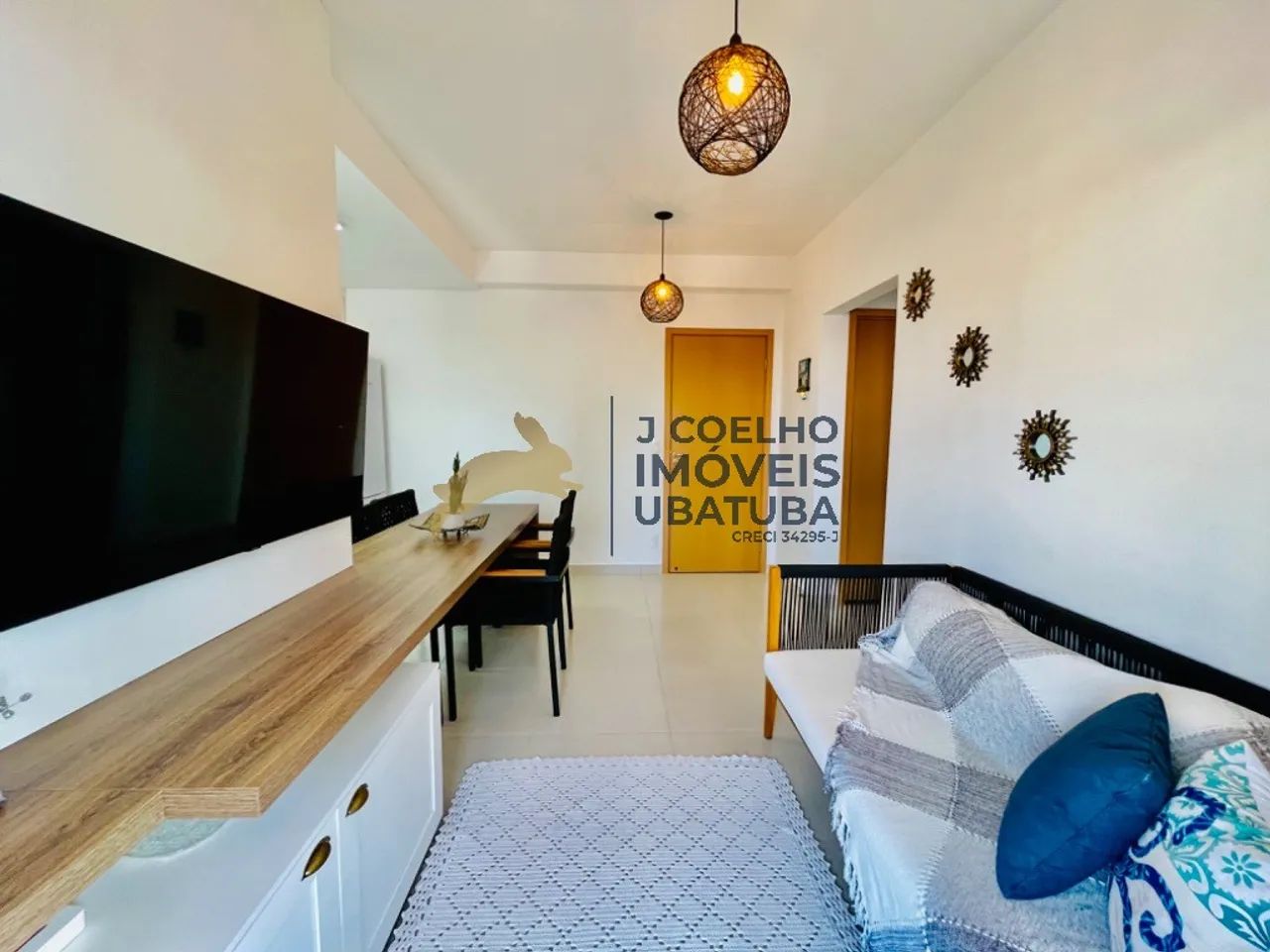 Apartamento com 2 dormitórios sendo 1 suíte, varanda gourmet à venda no Itaguá - Ubatuba S - Foto 3