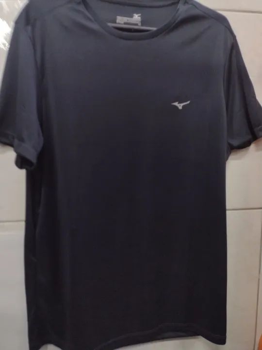 Camiseta masculina Mizuno M NOVA original azul marinho - Foto 2