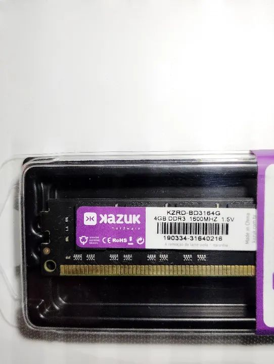 Memória Ram DDR3 4GB