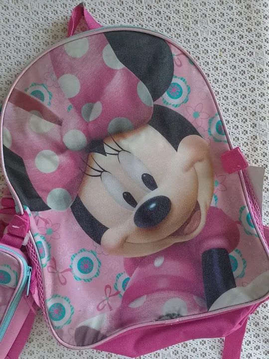 Mochila Infantil Nova da Minnie com lancheira 