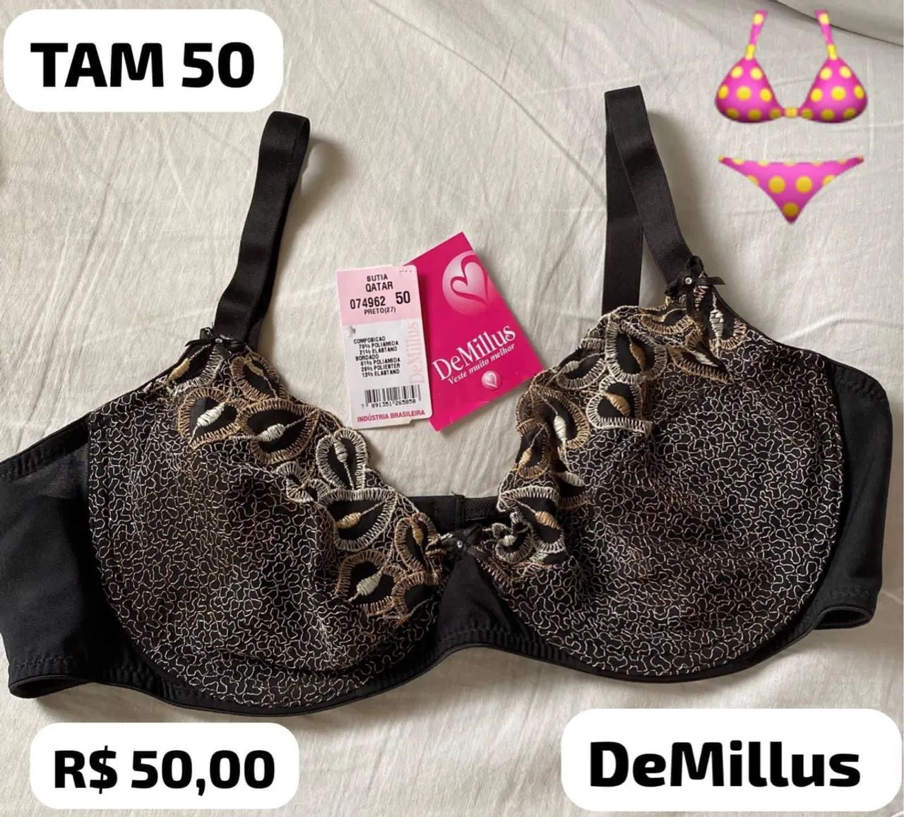 Sutiãs Lycra Reforçados Plus size