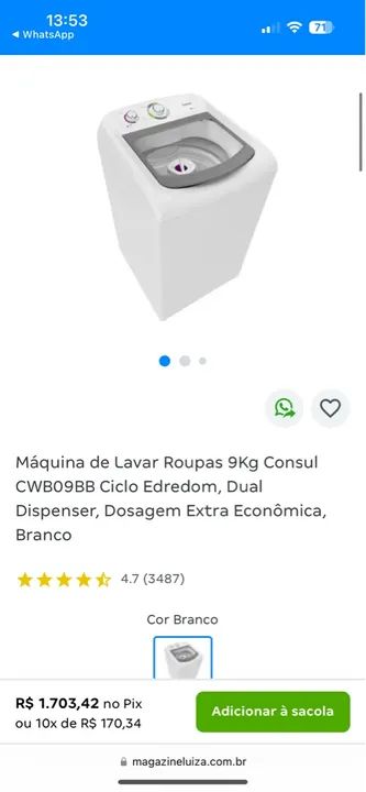 Máquina de Lavar Consul 9kg - Foto 2