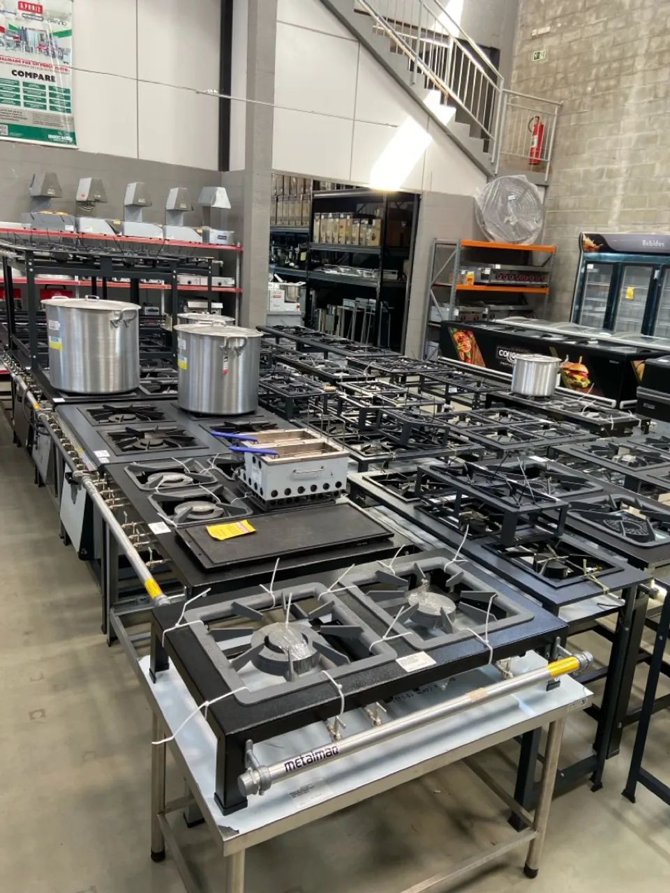 FOGÃO INDUSTRIAL 5 BOCAS BAIXA PRESSÃO 2QS 3QD 30x30 P7 - MR FOGÕES - Foto 4