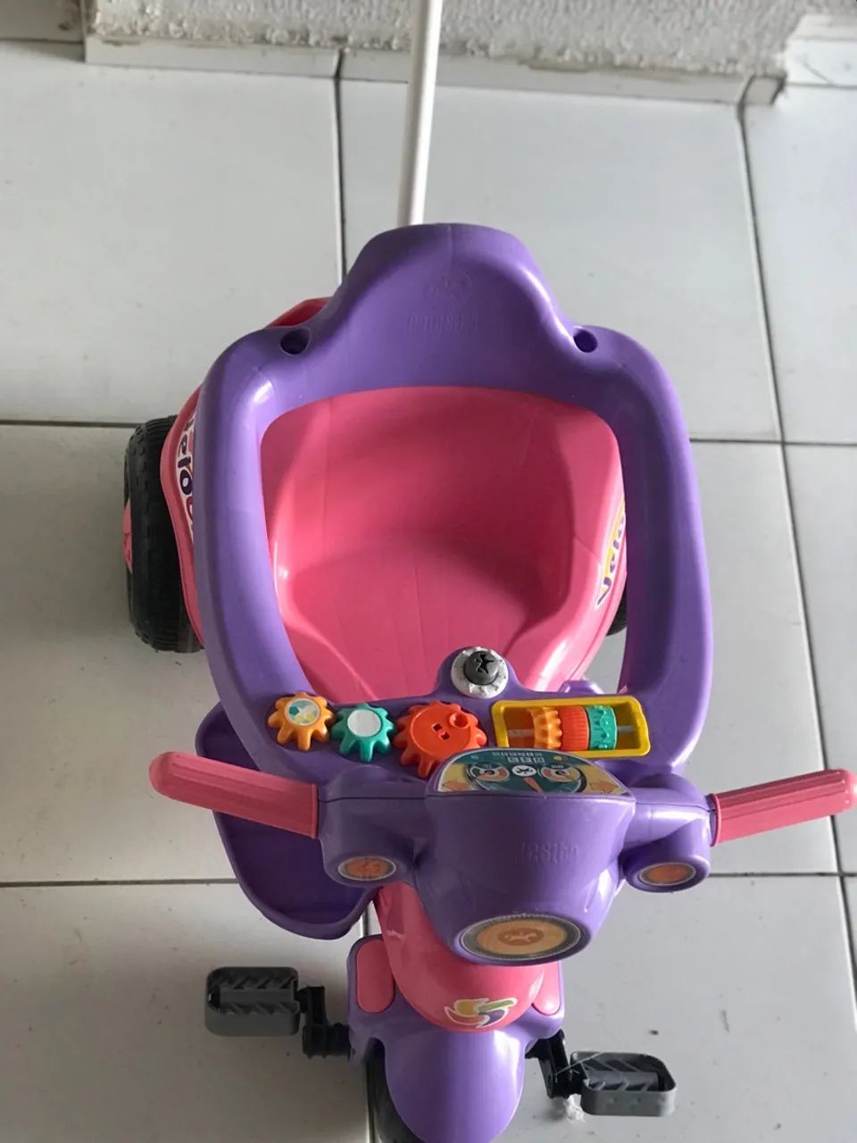 Triciclo Infantil Velocita Rosa e Roxo - Foto 2