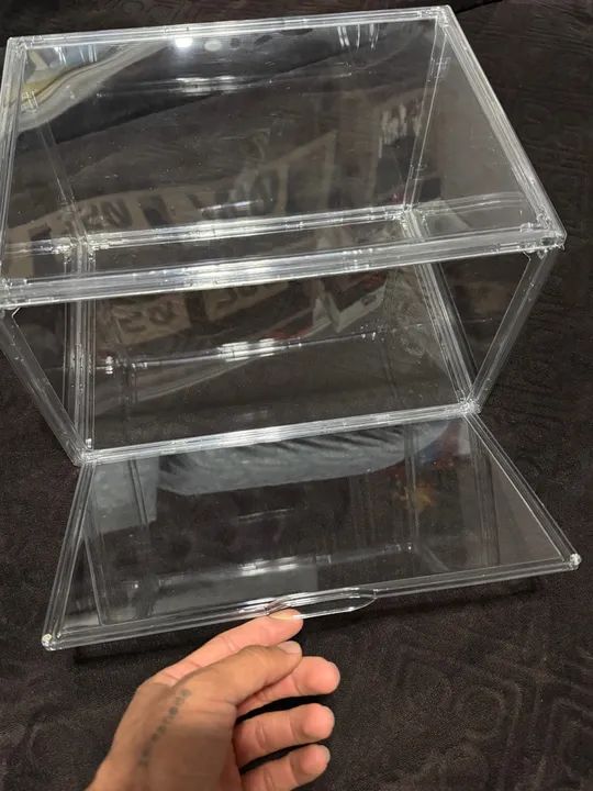 Caixa Organizadora em Acrílico Nova - Medidas na Descrição - Foto 4