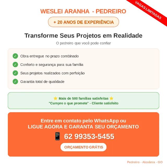 Pedreiro | +20 anos de experiência - Foto 2