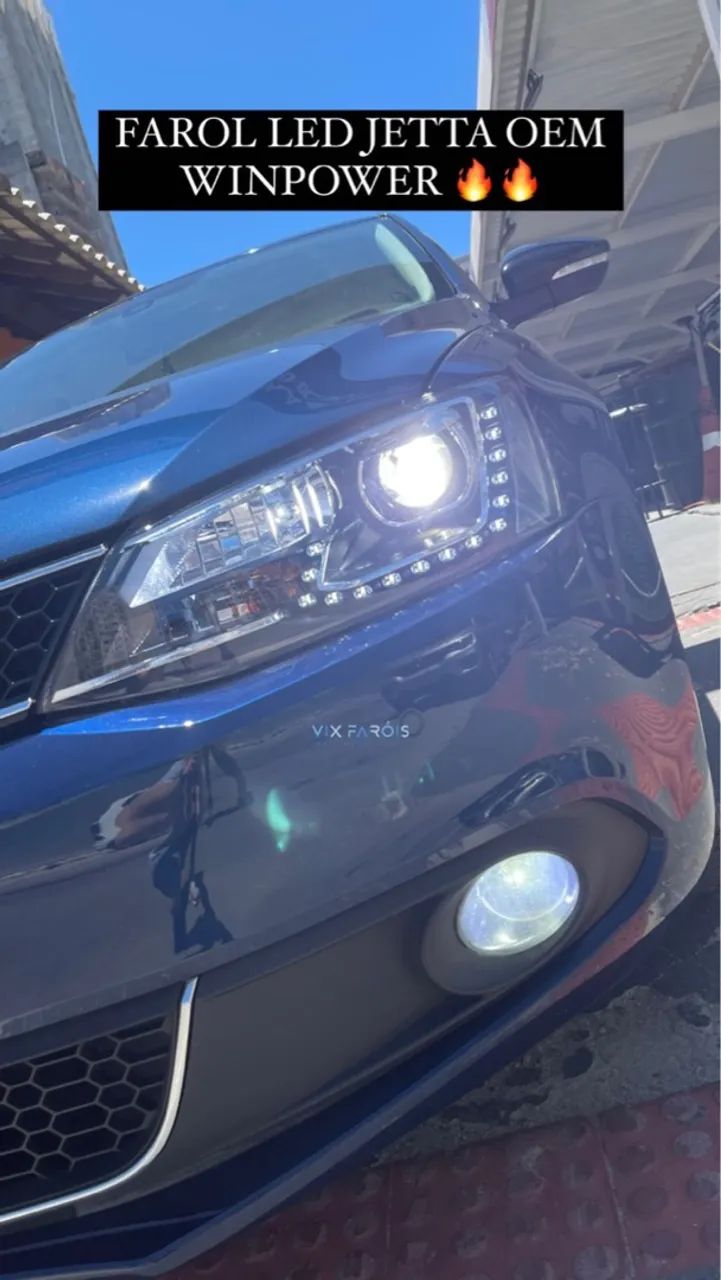 Farol Full Led Jetta Modelo OEM Winpower  - Foto 2