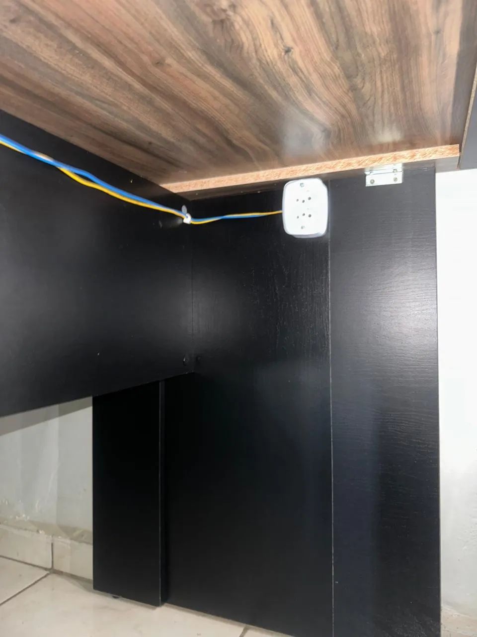 Mesa Em L Para Escritório - C/2 Gavetas - COM VIDRO - Foto 4