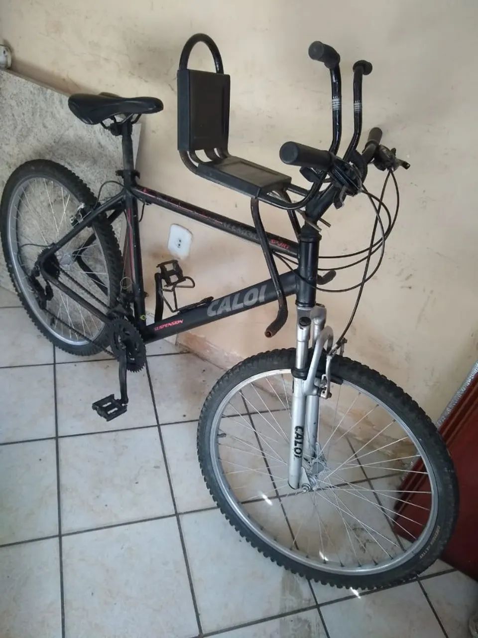 Bicicleta Caloi Mountain Bike com Cadeirinha