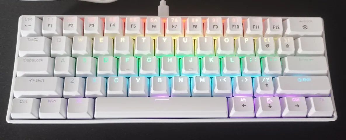 Teclado Mecânico MK61 Branco