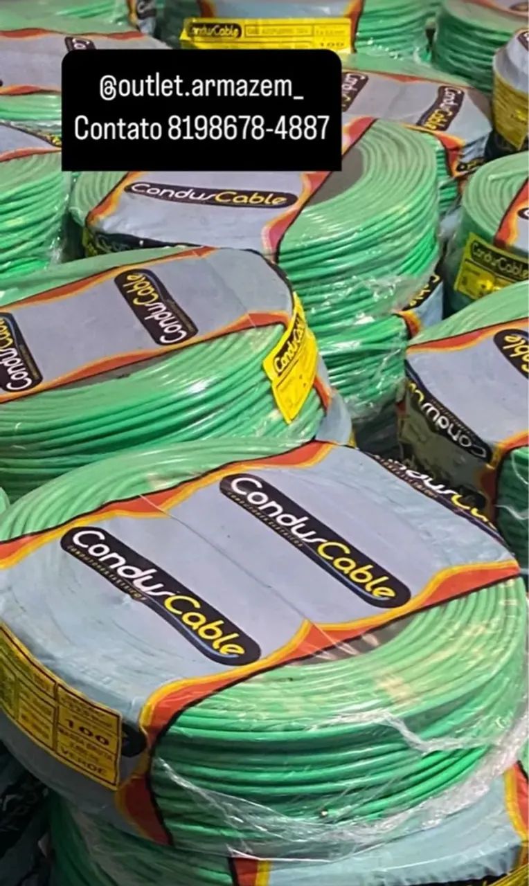Cabos Elétricos CondusCable - 2,5 e outros tamanhos  - Foto 4