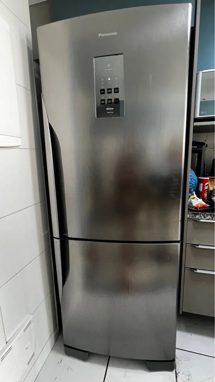 Geladeira Refrigerador inverter Panasonic 2 Portas Frost Free 460 Litros