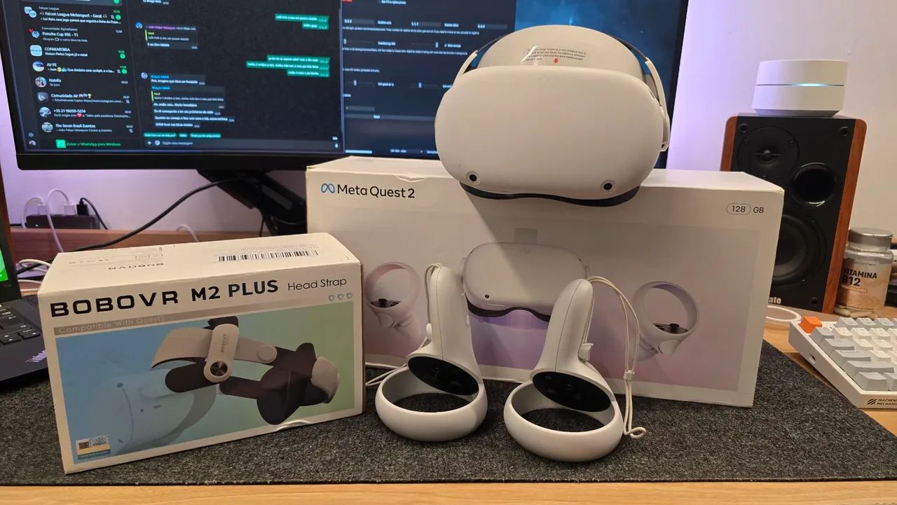  Meta Quest 2 VR 128gb + BOBOVR M2 PLUS Head Strap