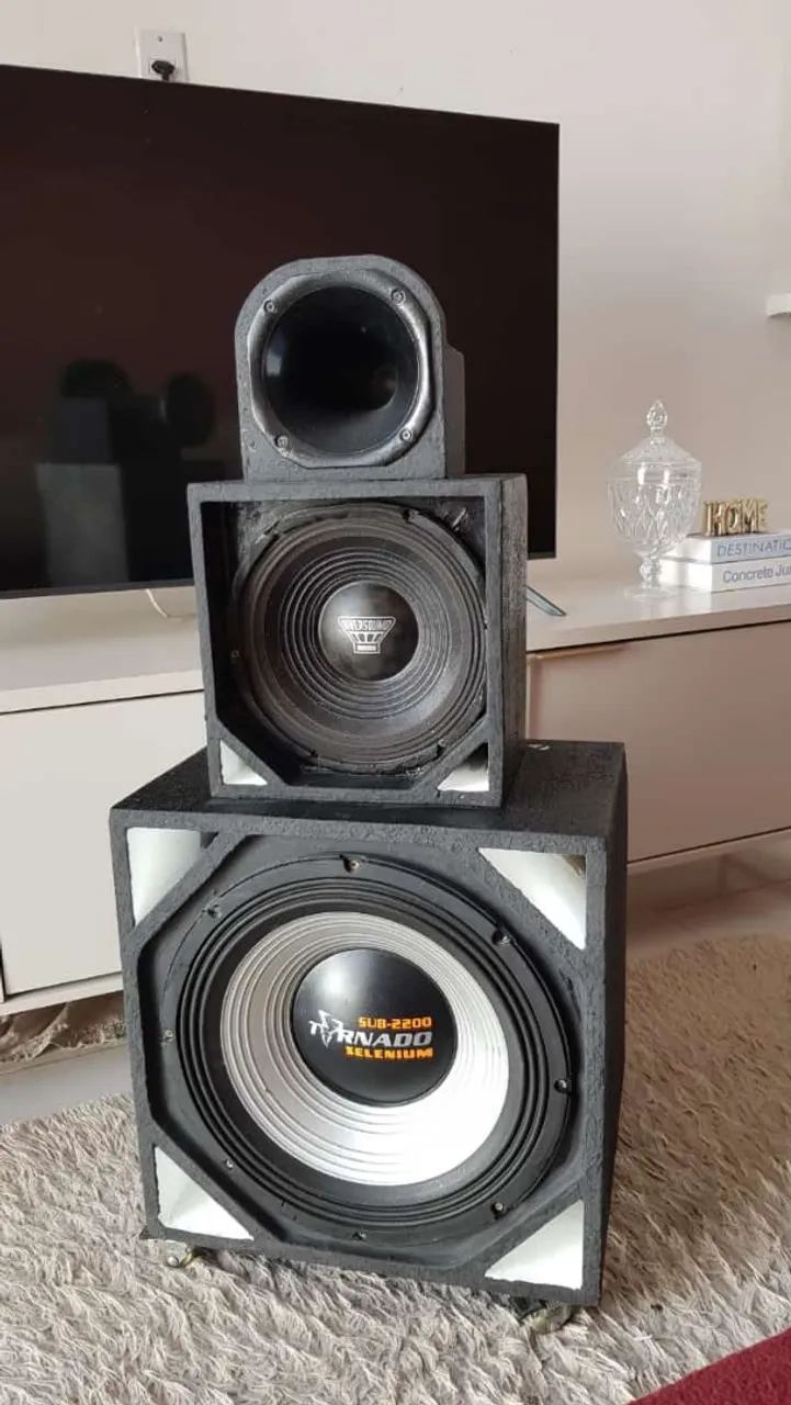 Caixa de Som Subwoofer Tornado Selenium Sub-2200 - Foto 3