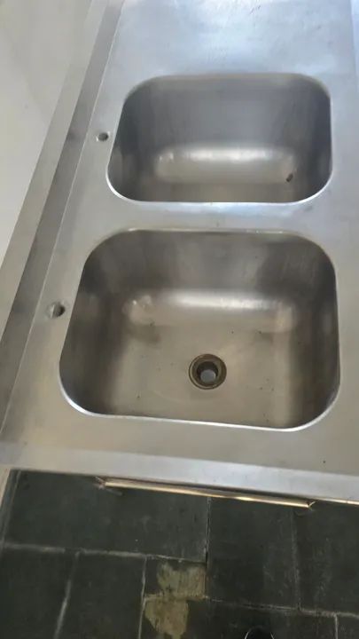Pia inox 304 2 cubas - Foto 4