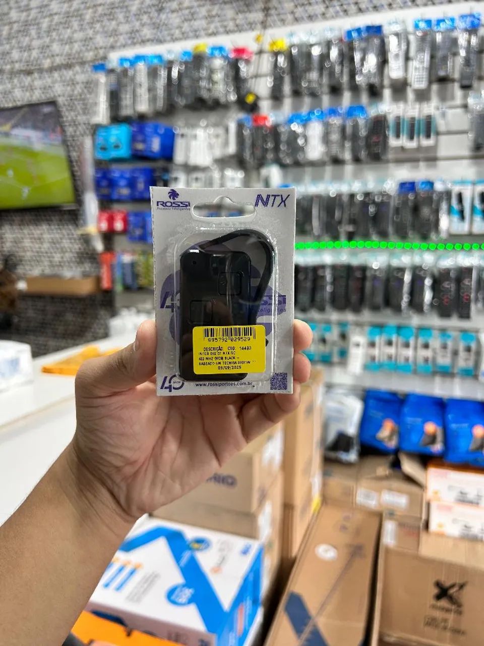 Controle para Portão Rossi Ntx Preto 