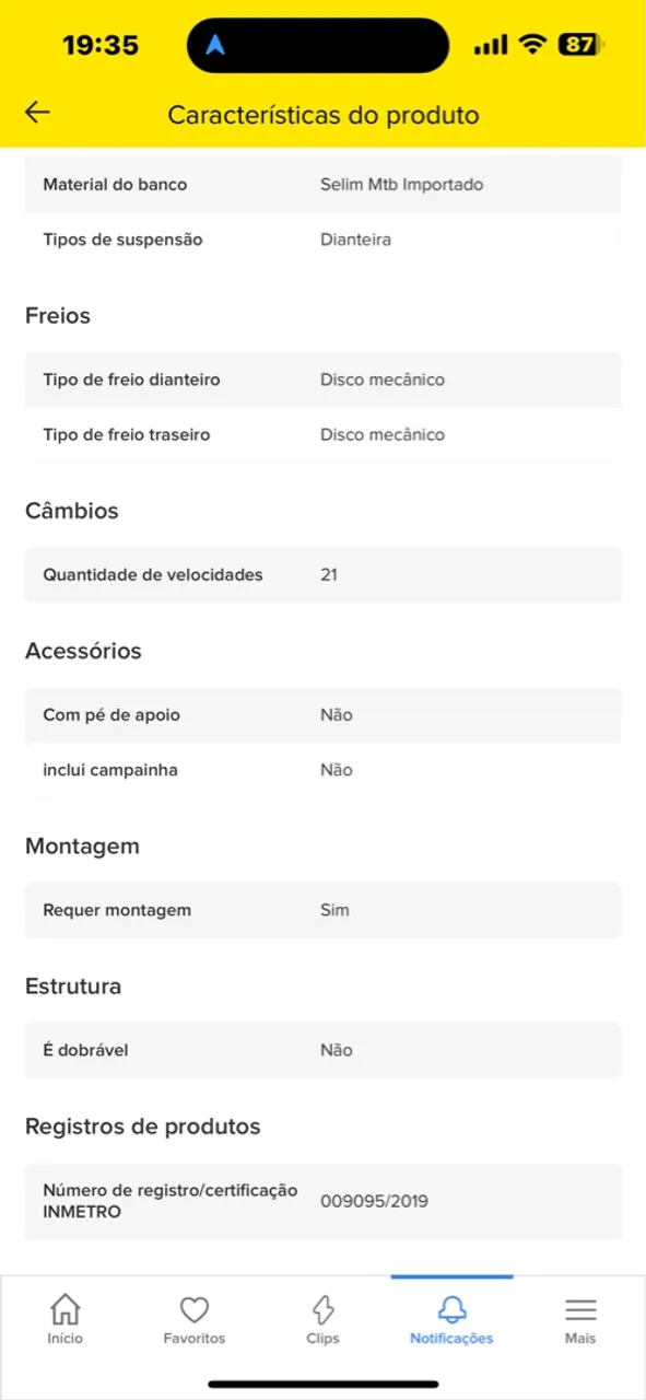 Bicicleta Aro 29 Aço Carbono Ksvj Freios Disco Suspensão 21v