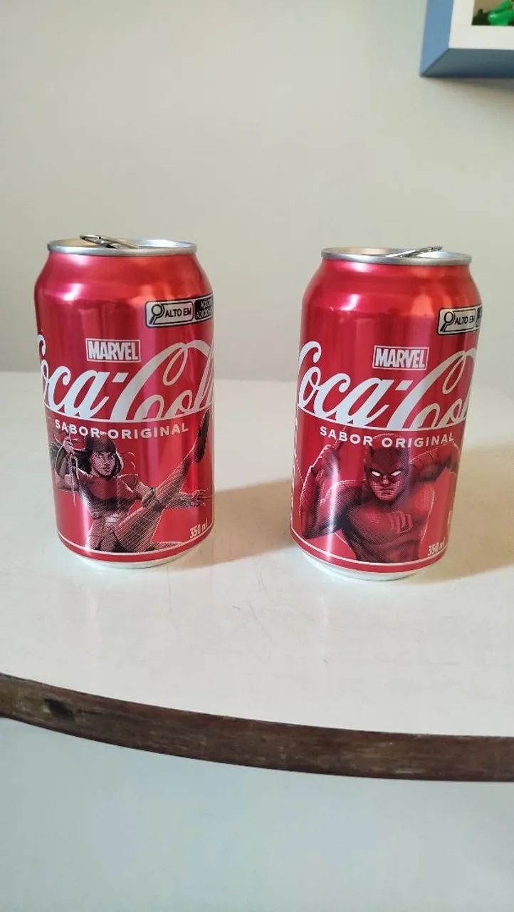 Latas Coca-Cola Marvel - Vazias