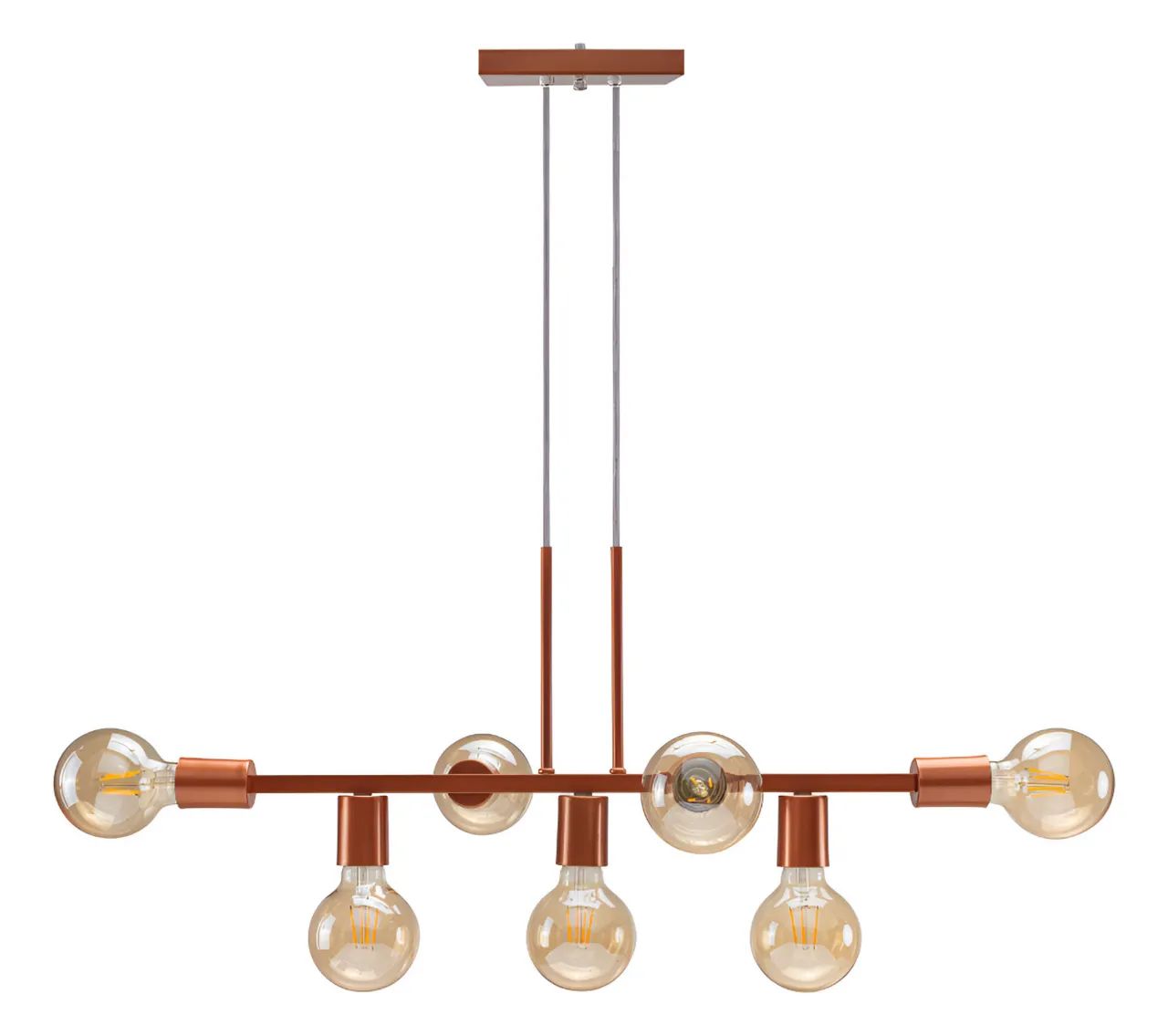 Luminária pendente 7 lâmpadas 