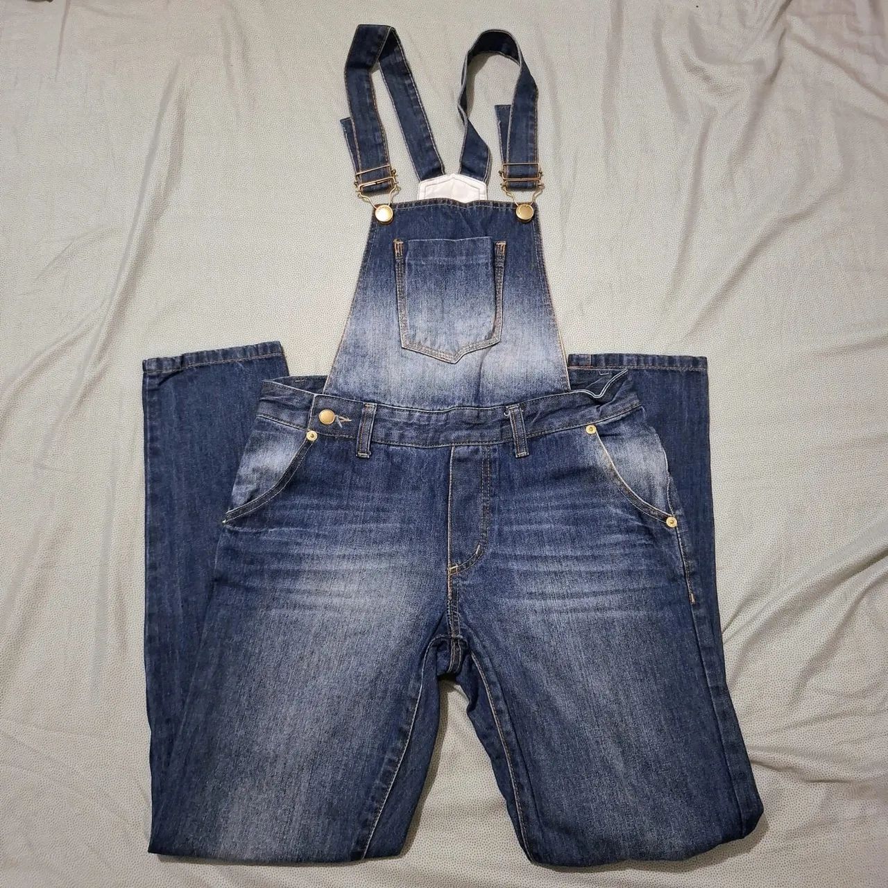 Jardineira jeans TAM 38  - Foto 2