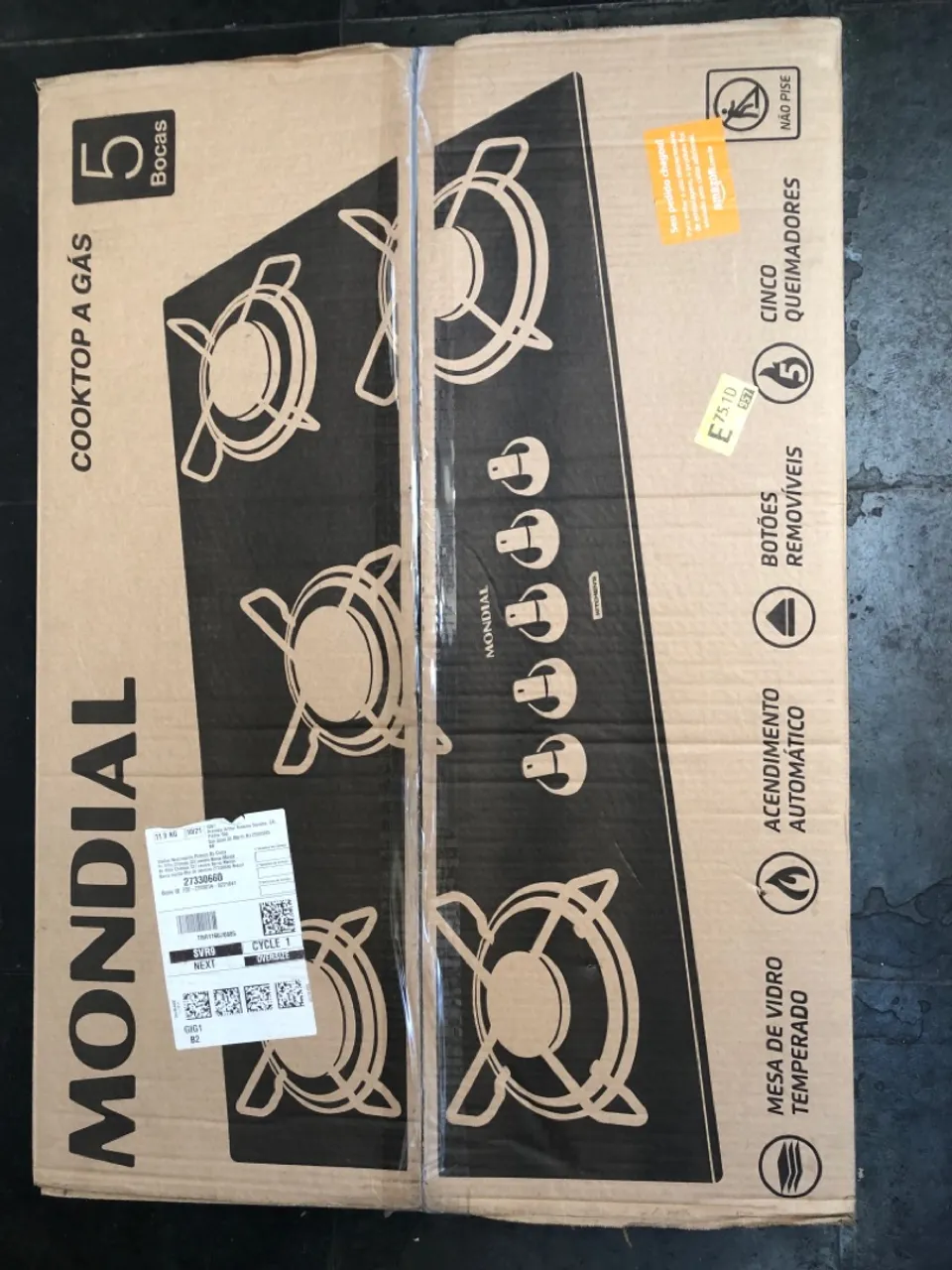 Cooktop a Gás Mondial 5 Bocas