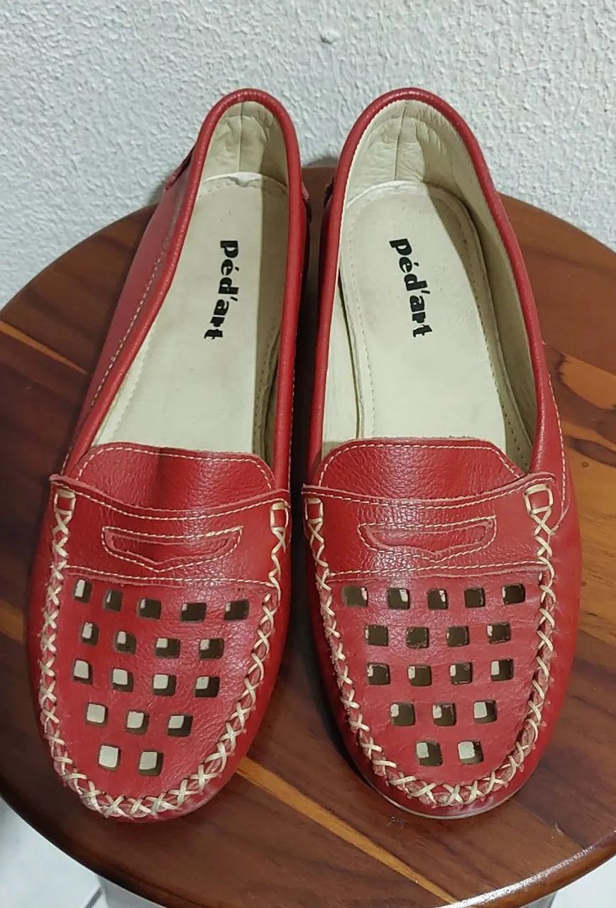 Sapato mocassim couro 34 - Foto 5