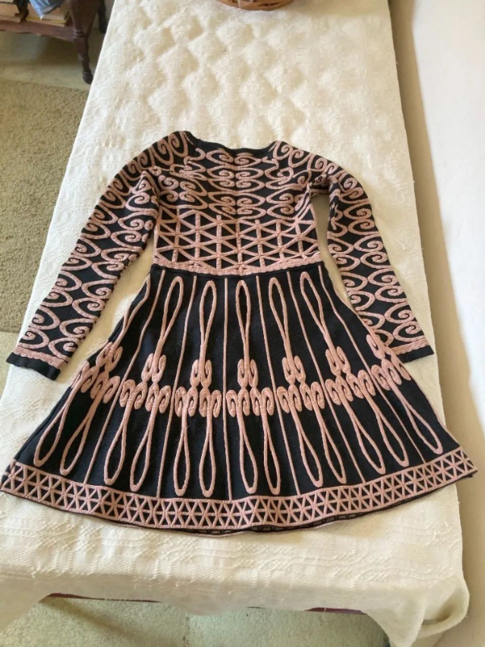 Vestido em lá quádrupla, bem quente e diferenciado - Foto 2