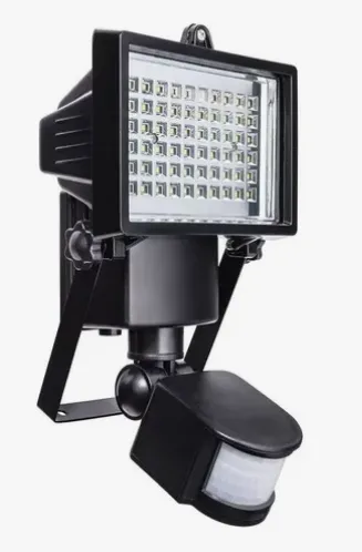 Refletor Solar 60 Leds Com Sensor De Movimento 6500k
