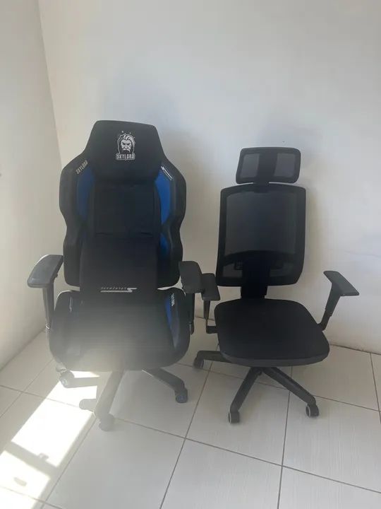 2 cadeiras de escritório sem defeitos