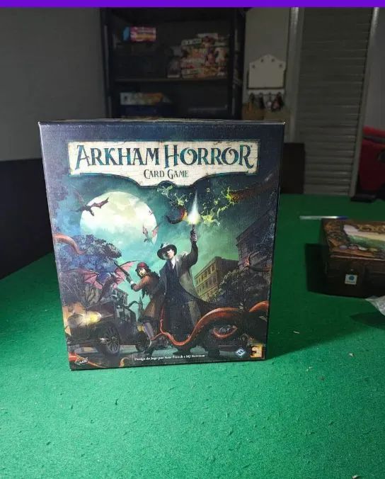 Arkham Horror card game mais dunwich campanha e investigadores.