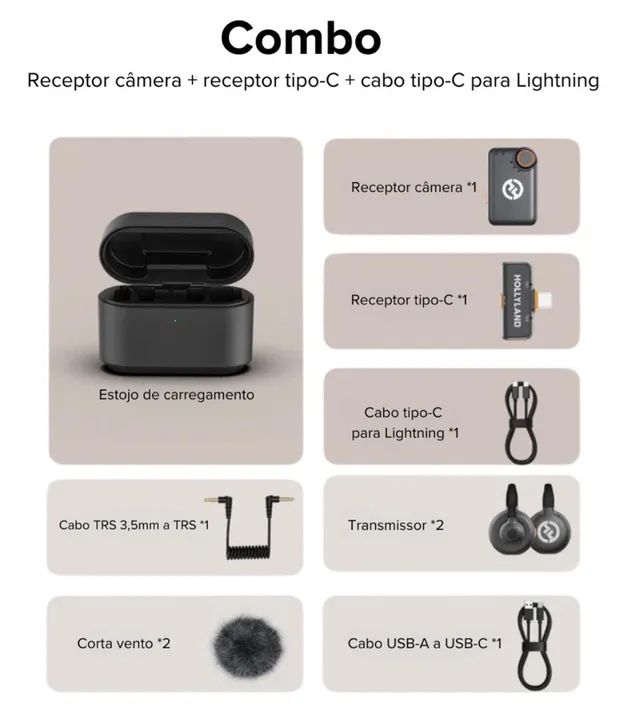 Microfone Hollyland Lark M2s Duo  - Foto 4