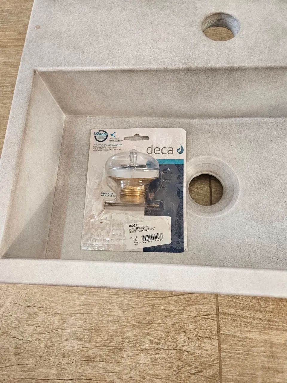 Cuba de pia mármore sintético cinza - Foto 5