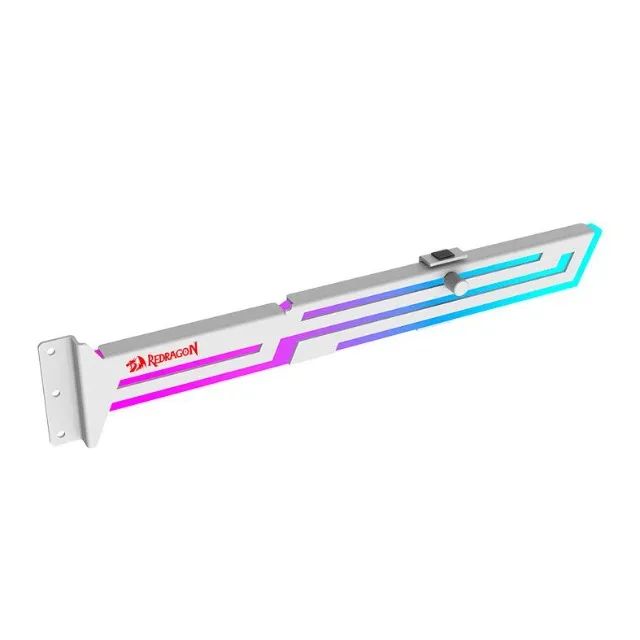 Suporte Para Placa de Video Redragon RD-GCP03 RGB Branco RD-GCP03W - WZetta