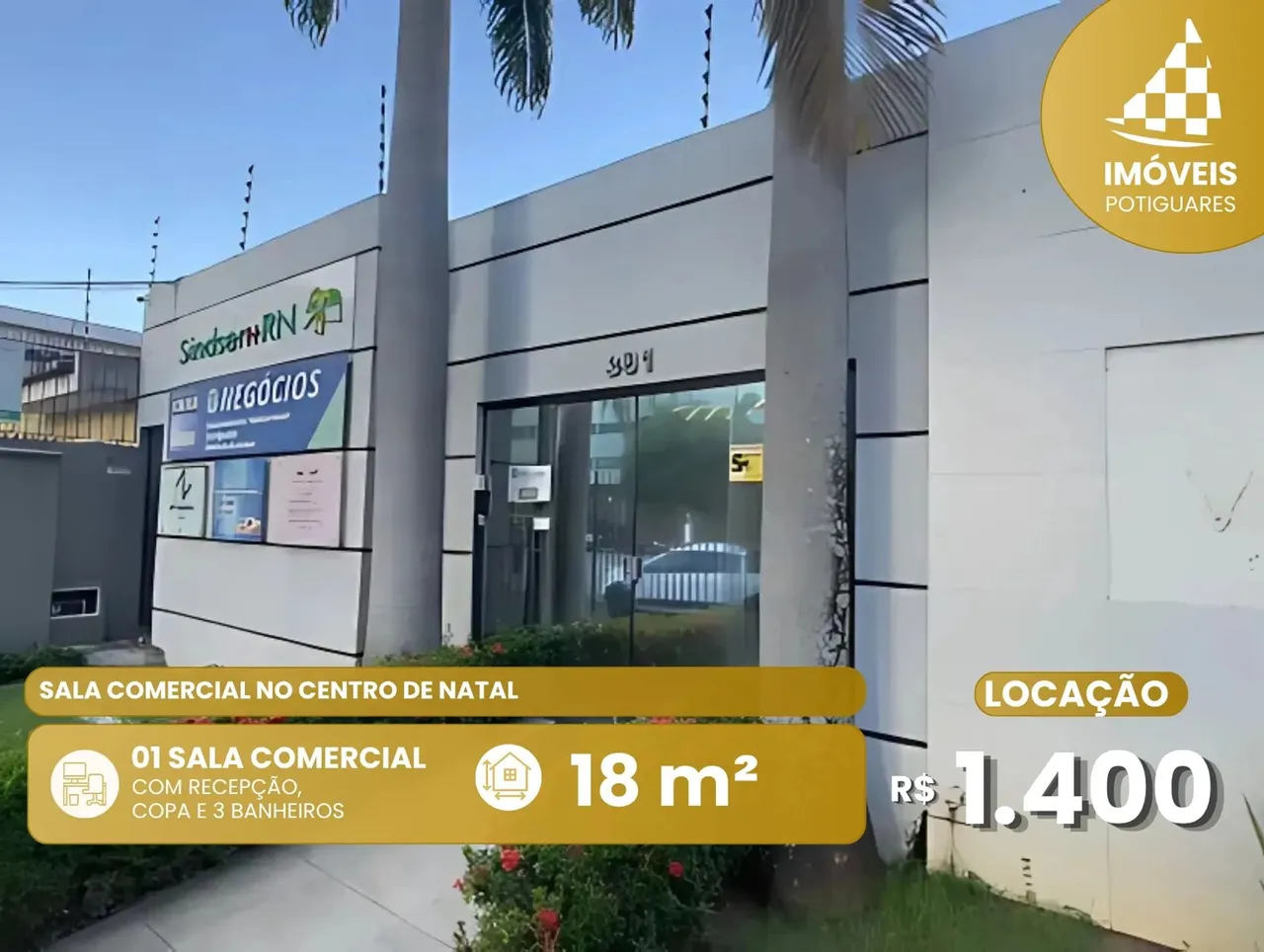 Sala Comercial para Locação Centro de Natal/RN Rua Floriano Peixoto, nº 318
