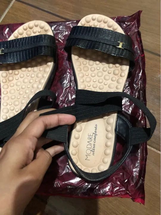 Sandália Nº 38, Marca Modare (Seminova, R$ 40) - Foto 5