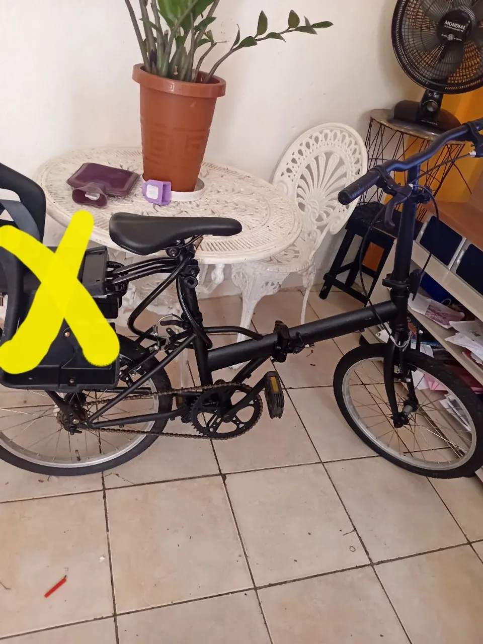 Bicicleta Dobrável Preta