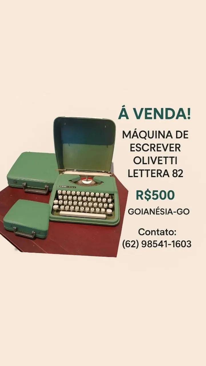 Máquina de escrever Olivetti Lettera 82