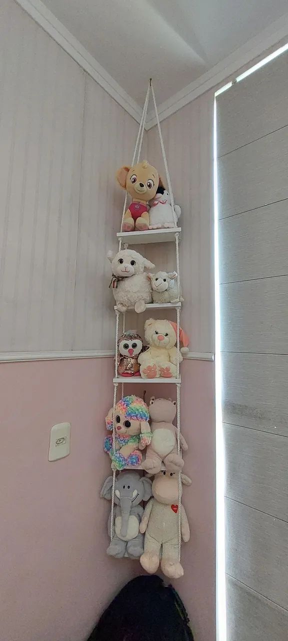 Porta pelúcias + Pelúcias 