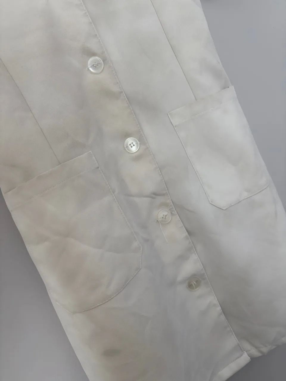 Jaleco branco manga curta, tamanho G - Foto 2