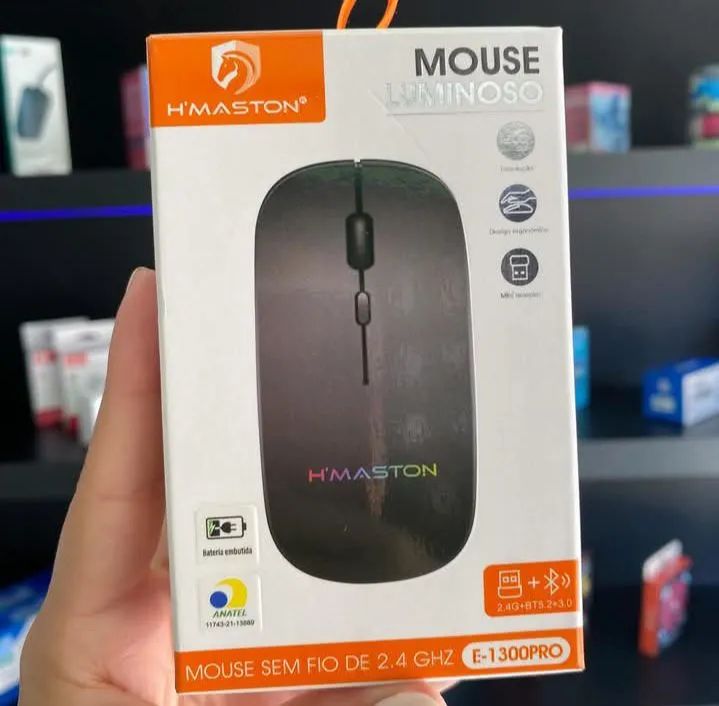 Mouse sem fio bluetooth recarregável  - Foto 3