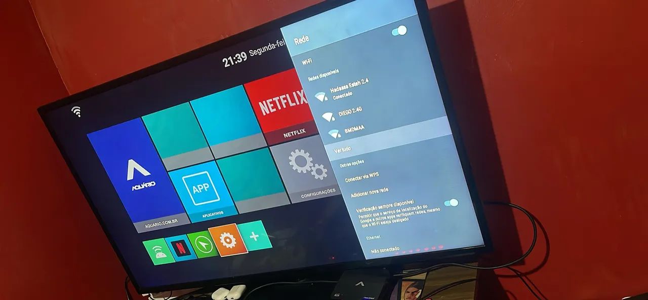 Tv Samsung 50 polegadas + tv box