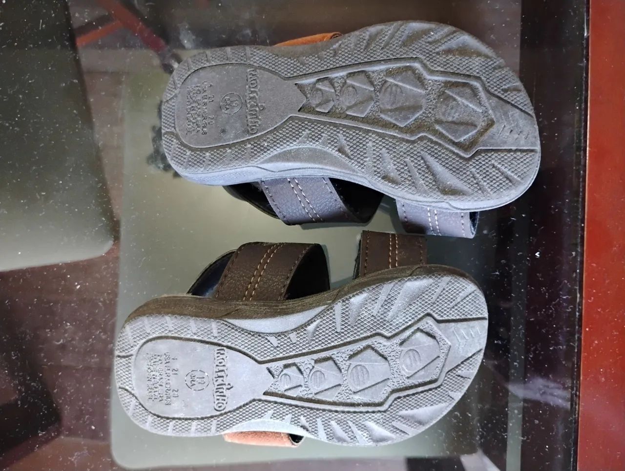 Sandálias infantis marrons - Foto 3