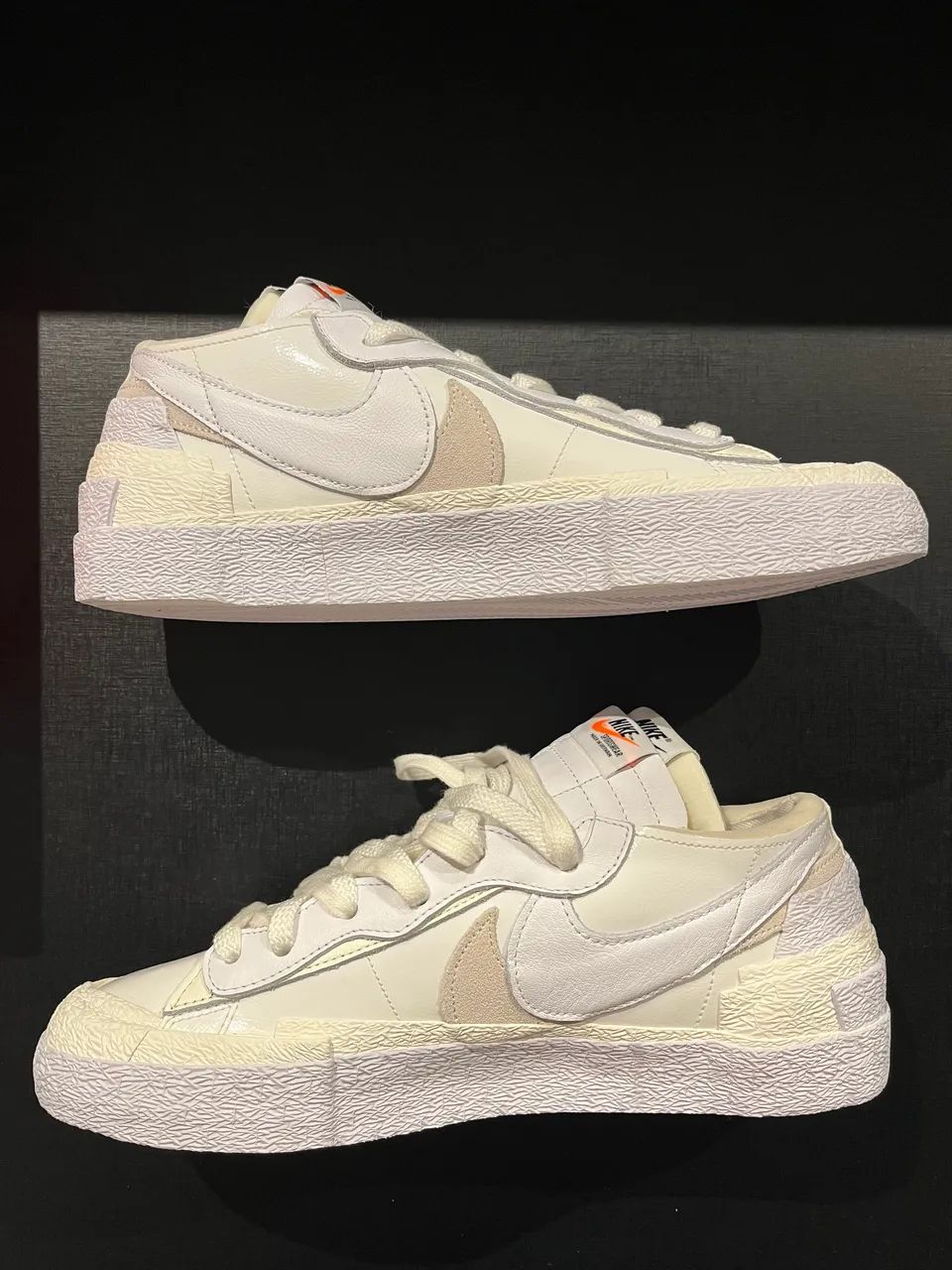 Tênis Sacai x Nike Blazer Low White - Foto 3