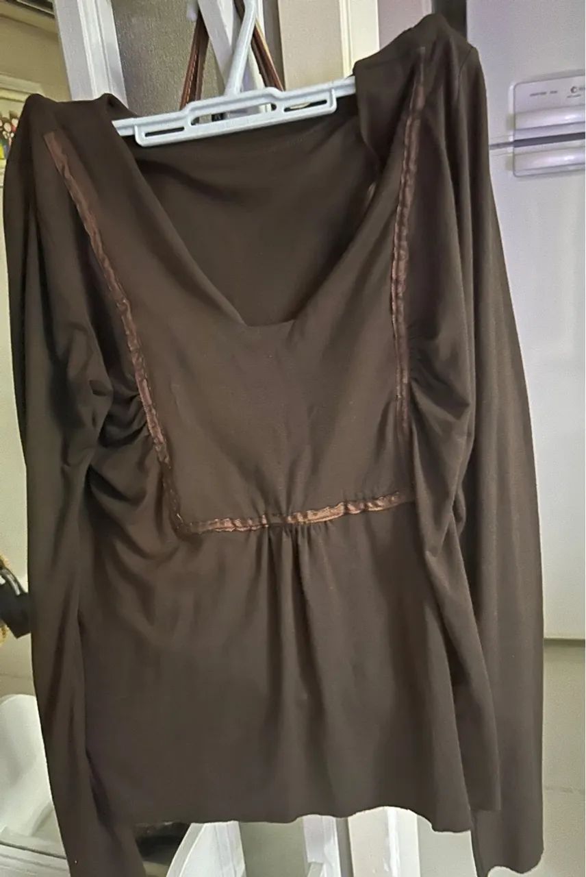 Blusa malha manga longa  - Foto 2