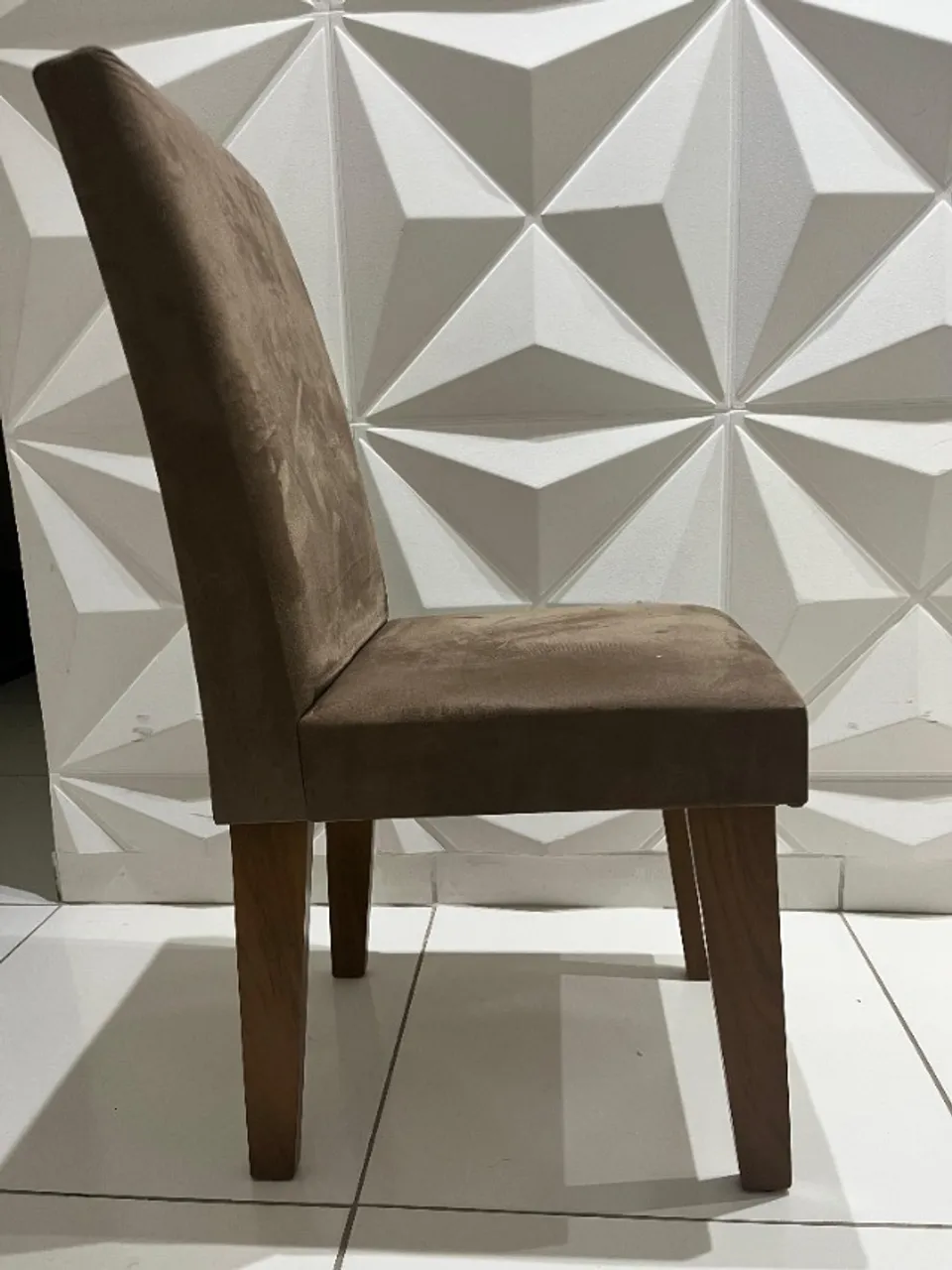 Kit com 6 cadeiras em mdp/mdf para mesa de jantar