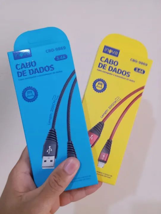 Cabo USB para iPhone - 3.4A - 2 Metros - Alta Velocidade - Foto 2