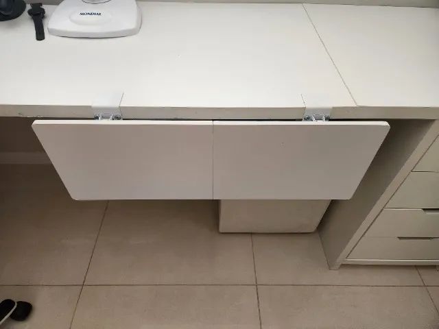 Extensor de mesa dobrável branco - Foto 2